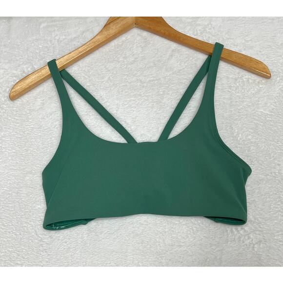 Vuori Women's Yosemite Bra Hedge Green Strappy Cut Out Back Pilates Yoga sz XS - Picture 2 of 6